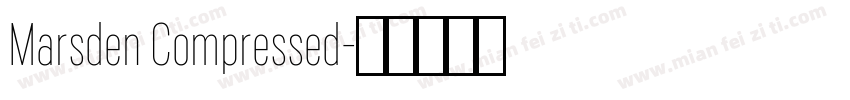 Marsden Compressed字体转换